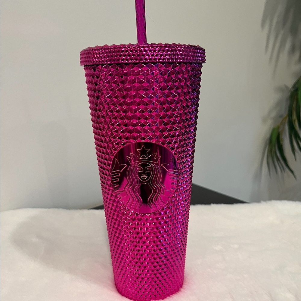 New winter 2022 pink chrome studded tumbler